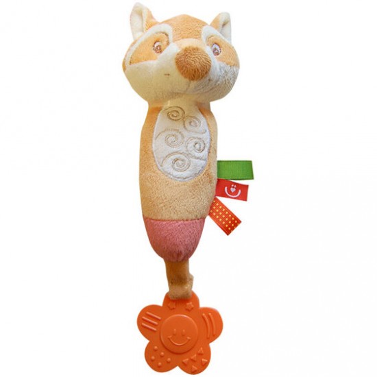 Mīksta rotaļlieta ar pīkstuli Bobo Baby Fox ZW-13