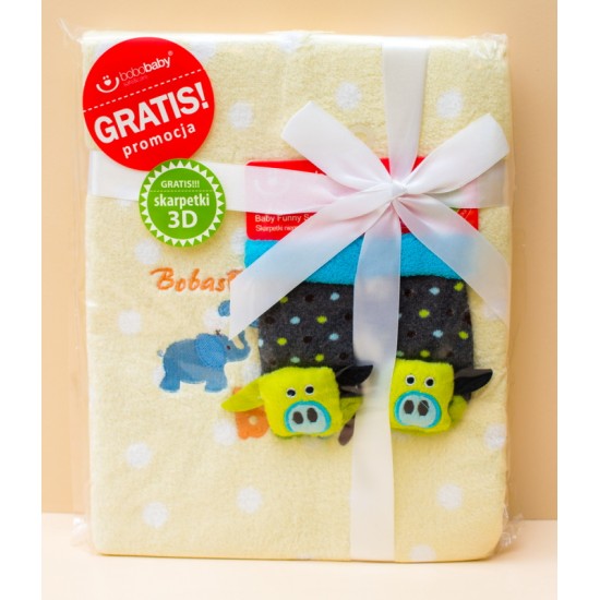 Mīksta plīša sedziņa + zeķes Bobo Baby SET-7
