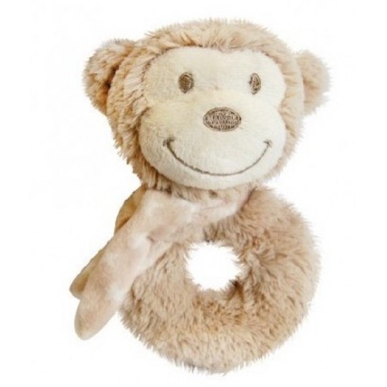 Mīksta rotaļlieta ar grabuli mērkaķis Bobo Baby Monkey Rattle ZW-22