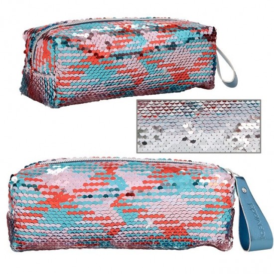 Somiņa - penālis Depesche Top Model Multicolour Pencil Case with Sequins 10827