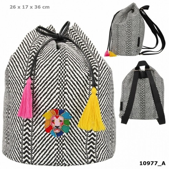 Mugursoma Depesche Top Model Backpack Black & White 10977