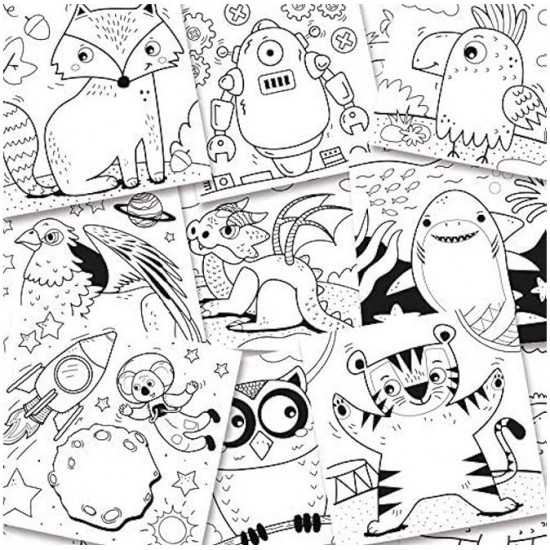 Piezīmju blociņš ar dinozauriem SES Creative Coloring Book Dinosaurs Magic Sequins + 40 stickers 00116