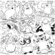 Piezīmju blociņš ar dinozauriem SES Creative Coloring Book Dinosaurs Magic Sequins + 40 stickers 00116