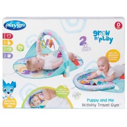 Attīstošais paklājiņš Playgro Grow n' Play Puppy and Me Activity Travel Gym 0188173