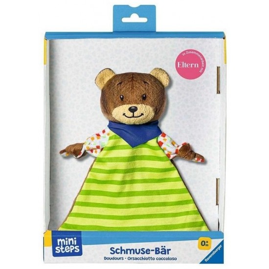 Miega lupatiņa Ravensburger Mini Steps Plush Cuddle Cloth Bear 04155