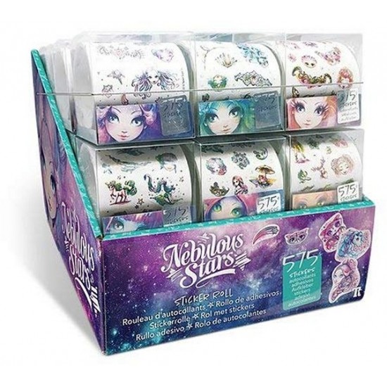 Uzlīmes Nebulous Stars Stickers Roll 575 pcs assorted NS11524