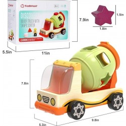 Koka attīstoša mašīna Top Bright Discovery Wooden Shape Sorter Truck 120308