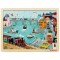 Koka attīstoša puzle Top Bright Wooden Puzzle City 100 pieces 29.5x39.5cm 120391