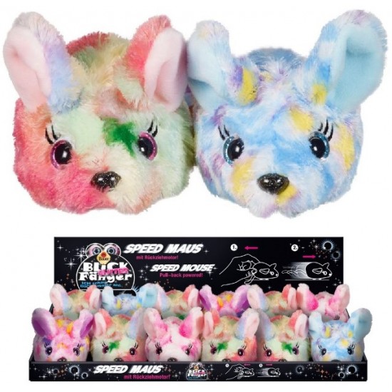 Mīksta rotaļlieta pele Bauer Turbo Speed Plush Mouse 12cm 4 assorted 14265