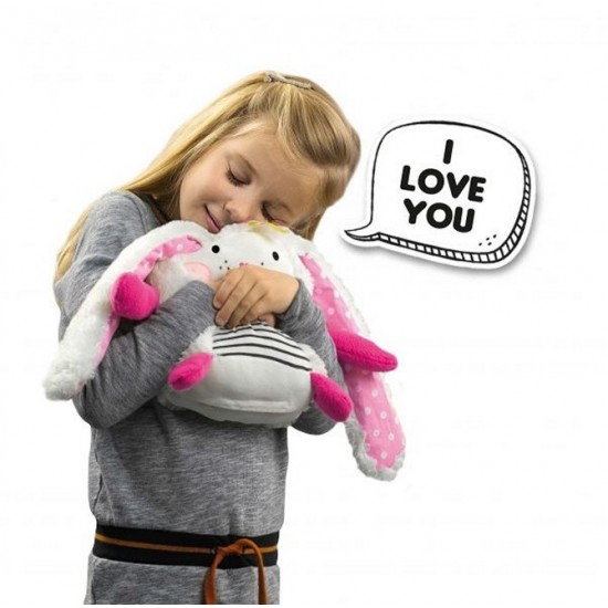 Attīstoša rotaļlieta ar atskaņotāju SES Emotimals Plush Soft Toy Lilly with sound recordings 23x25cm 14462
