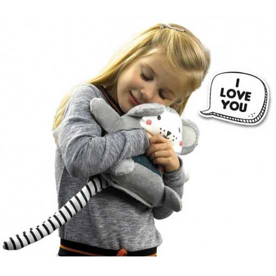 Attīstoša rotaļlieta ar atskaņotāju SES Emotimals Plush Soft Toy Mika with sound recordings 23x25cm 14464