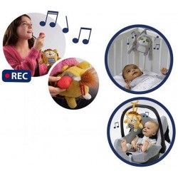 Attīstoša rotaļlieta ar atskaņotāju SES Emotimals Plush Soft Toy Leo with sound recordings 20x25cm 14468