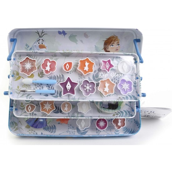 Bērnu kosmētika Disney Frozen II Make-up set in tin 3- layer 1580155E
