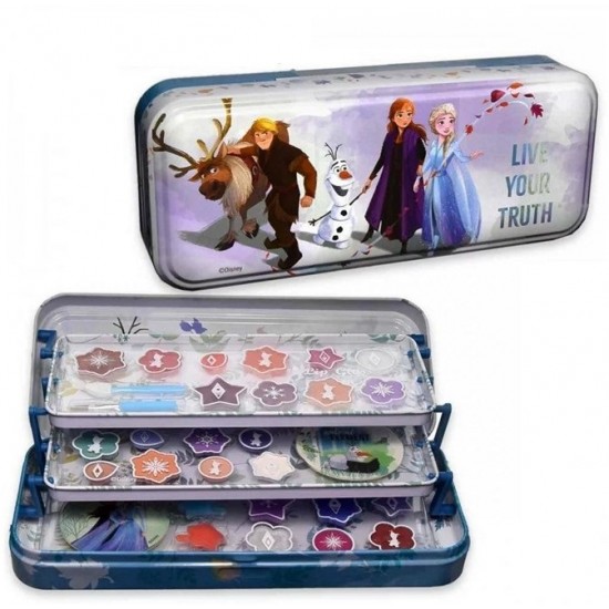 Bērnu kosmētika Disney Frozen II Make-up set in tin 3- layer 1580155E