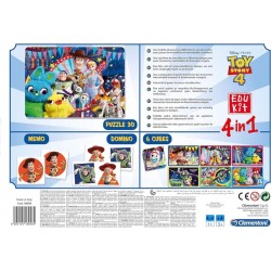 Spēļu komplekts puzle - memo - domino - kluči Clementoni 4 in 1 Toy Story 5 18058