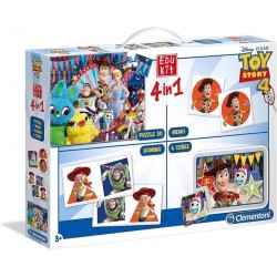 Spēļu komplekts puzle - memo - domino - kluči Clementoni 4 in 1 Toy Story 5 18058