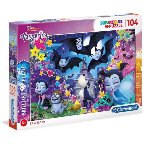 Puzle Clementoni Disney Vampirina Super Color Brilliant Puzzle 104 pcs 20156