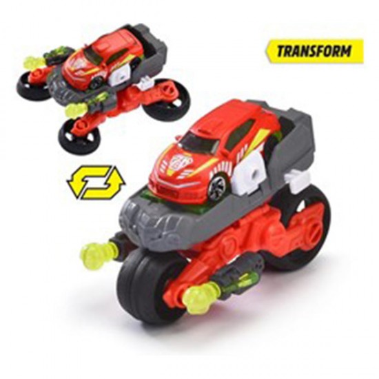 Spēļu komplekts transformers Simba Die-Cast vehicle + shooting function Drone Bike 203792001ONL