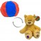 Mīksta rotaļlieta lācis - bumba Mookie Shnugs Zip'A'Ball Pals Plush  Bear Max 2363