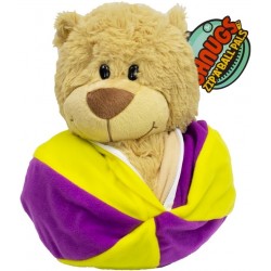 Mīksta rotaļlieta lācis - bumba Mookie Shnugs Zip'A'Ball Pals Plush  Bear Eva 2364