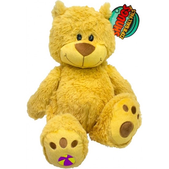 Mīksta rotaļlieta lācis - bumba Mookie Shnugs Zip'A'Ball Pals Plush  Bear Eva 2364