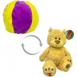 Mīksta rotaļlieta lācis - bumba Mookie Shnugs Zip'A'Ball Pals Plush  Bear Eva 2364
