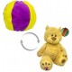 Mīksta rotaļlieta lācis - bumba Mookie Shnugs Zip'A'Ball Pals Plush  Bear Eva 2364
