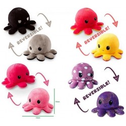 Soft toy Tee Turtle Reversible Octopus Plush High Quality Eco (vaccuum packed) 4 assorted 2485-TY/36057