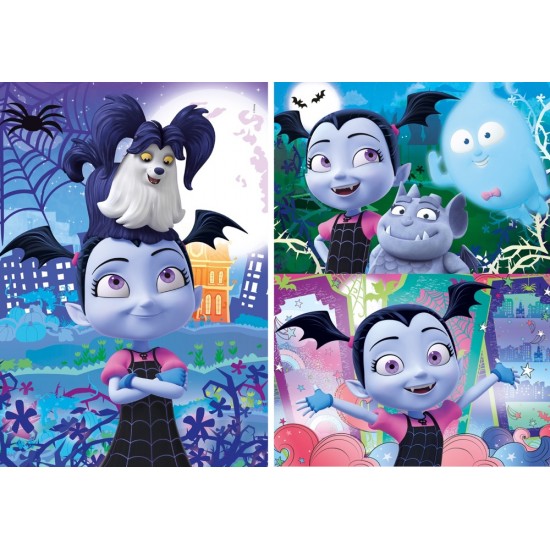 Puzles Clementoni Disney Vampirina Super Color Puzzle 3x48pcs 25229