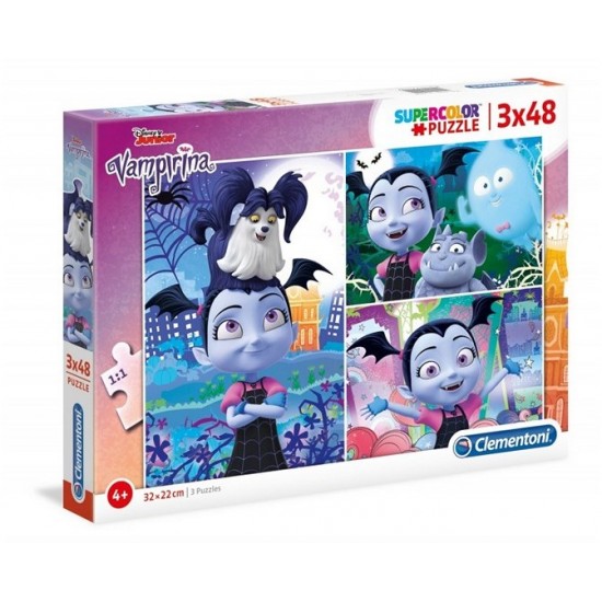 Puzles Clementoni Disney Vampirina Super Color Puzzle 3x48pcs 25229