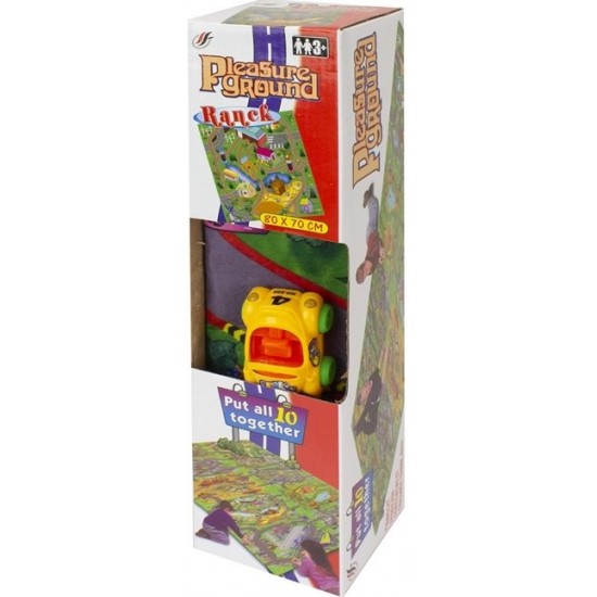 Rotaļu paklājiņš ceļš+auto Pleasure Ground play mat 80x70cm+auto assorted 314278