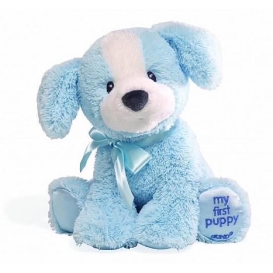 Mīksta rotaļlieta Gund Baby Dog 25cm zila 319787