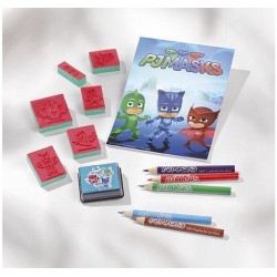 Rokdarbu komplekts Totum PJ Masks 2 in 1 Creativity Set Stamp and Painting Set 321007