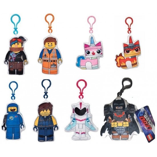 Mīksta rotaļlieta - piekariņš Lego The Lego Movie 2 Plush Bagclip assorted 324545