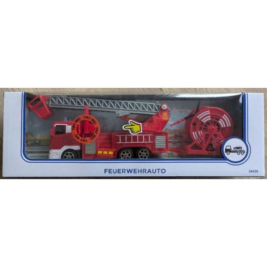 Automašīna skāņa ar baterijām Happy People Fire Truck with Sound 12x37cm 34430
