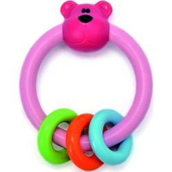 Grabulis Spielstabil Ring Rattle Pink 3611