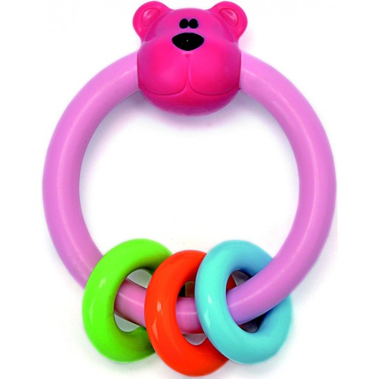 Grabulis Spielstabil Ring Rattle Pink 3611