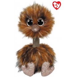 Plush toy TY Ostrich Brown with Glitter eyes Orson 15cm 36283