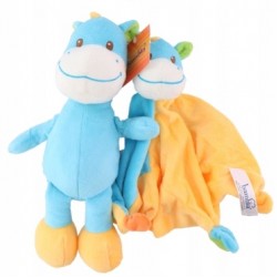 Miega lupatiņa + rotaļlieta ezelis Sunkid Baby Cuddle Cloth + Plush Toy Set Donkey 30cm 37257