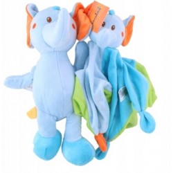 Miega lupatiņa + rotaļlieta zilonis Sunkid Baby Cuddle Cloth + Plush Toy Set Elephant 30cm 37257