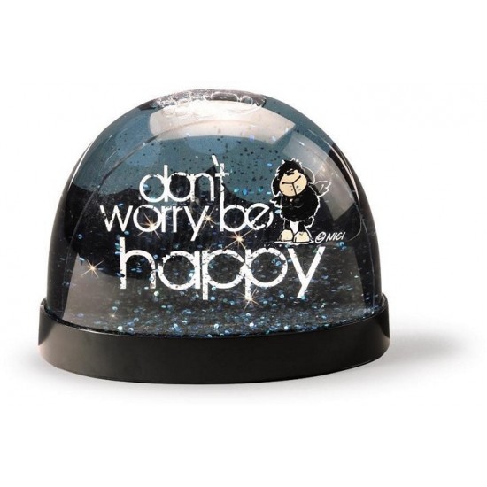 Suvenīrs Nici Glitterglobe "Don't worrry Be Happy" 7x9cm 39864