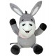 Mīksta muzikāla rotaļlieta ēzelis Happy People Baby plush Donkey 25cm, grey/pink 40148