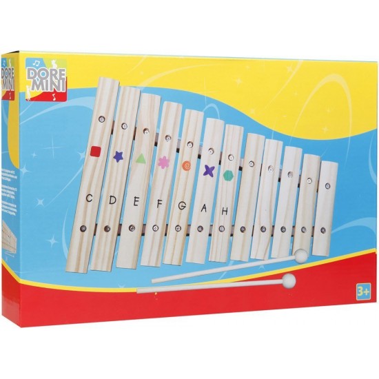 Koka mūzikas instruments ksilofons Doremini Wooden Xylophone 33cm 68201101
