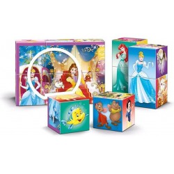 Kluči - puzles 12 gab. Clementoni Multiplay Cubes Disney Princess 12 pcs 41503
