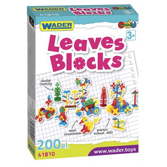 Konstruktors Wader EDU Leaves Blocks 200 pcs 41810