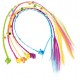 Matu sprādzes GLAMOUR&SHINE 6xLock of hair with hearts on hair clip 45850A
