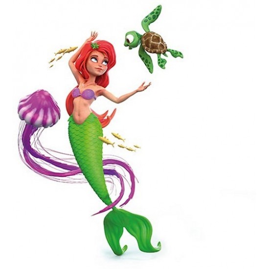 Uzlīmes MERMAIDS Wall deco stickers XXL sheet Mermaid 46145A