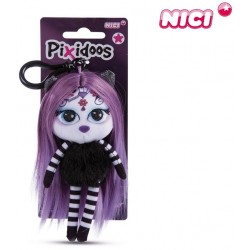 Mīksta rotaļlieta lelle - piekariņš Nici Pixidoos Plush Doll with bagclip 14cm Sunli 47501