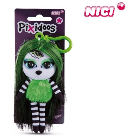 Mīksta rotaļlieta lelle - piekariņš Nici Pixidoos Plush Doll with bagclip 14cm Bami 47502