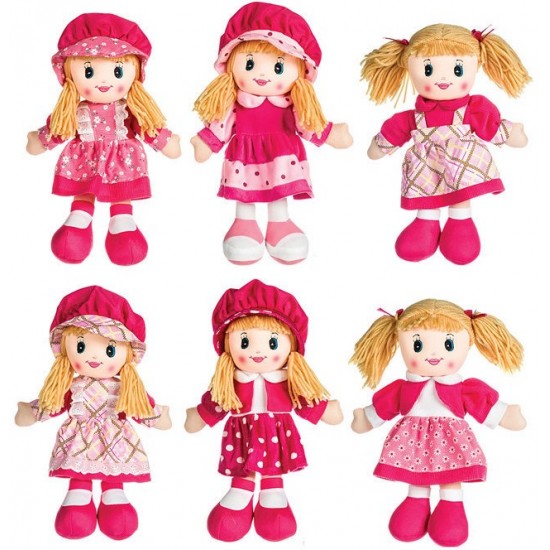 Rotaļlieta lelle Plush Dolls 6 assorted 30cm 48773